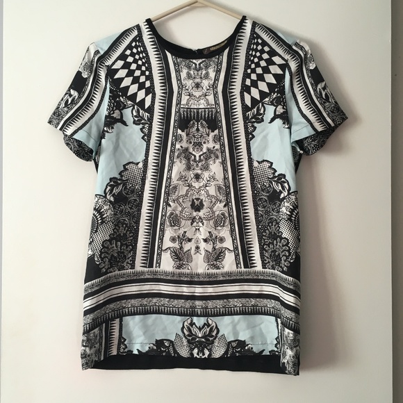 ROBERTO CAVALLI Resort Multicolor Silk Print Top 44 8 - Picture 2 of 6